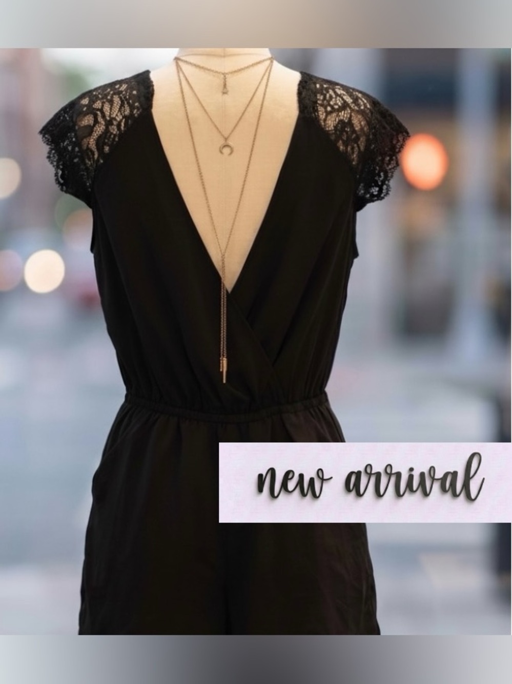 NWOT Sexy Lace Accent Romper
